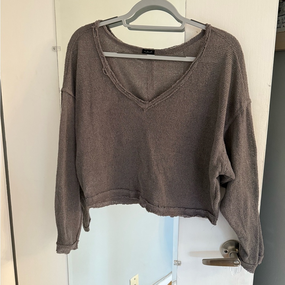 Gray Knitted Sweater